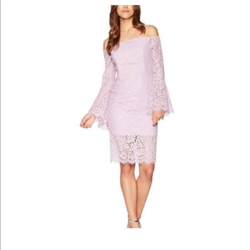 Bardot solange off the shoulder lilac small